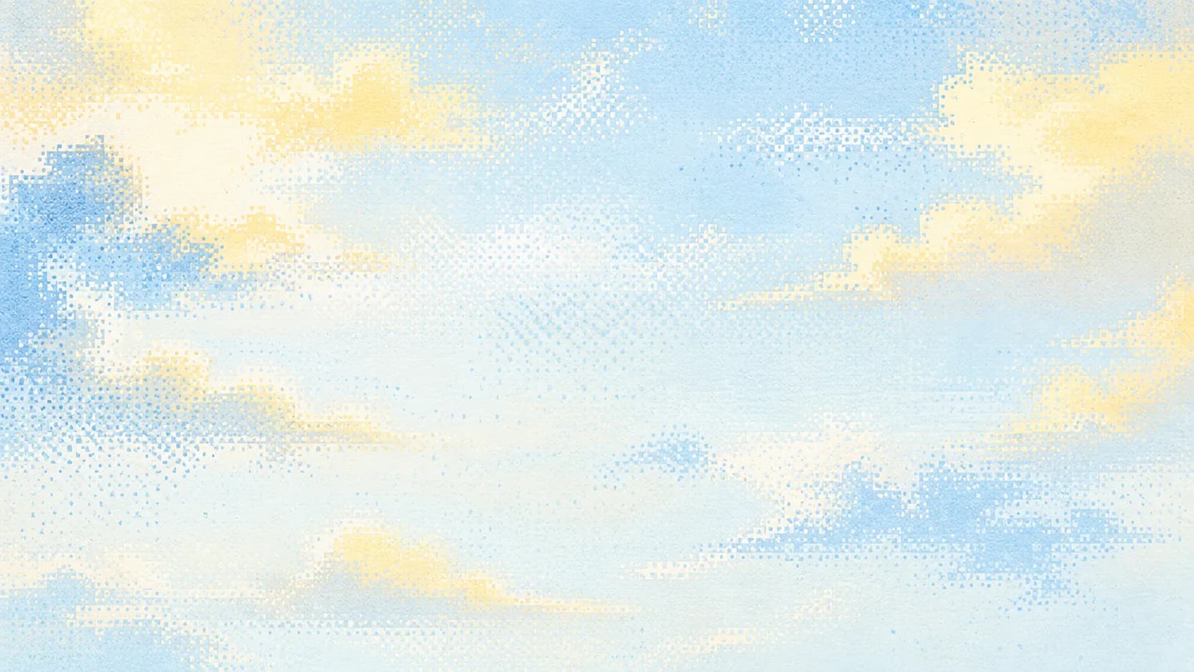 Soft sky and cream pixel-print field