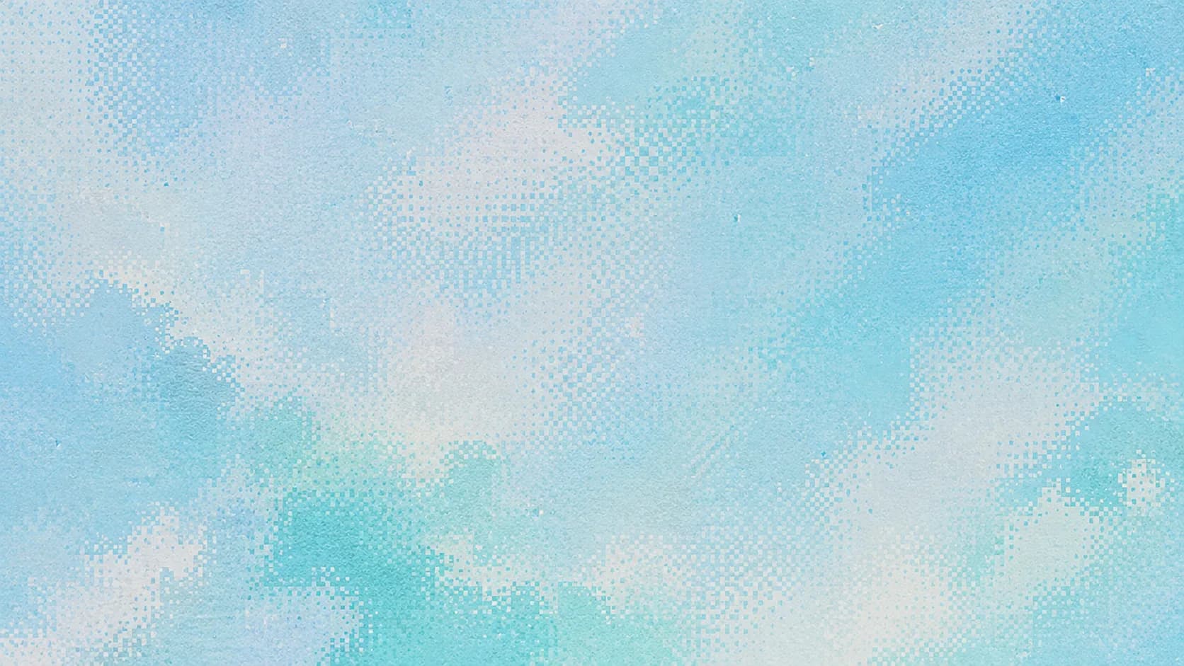 Soft cyan pixel-print field