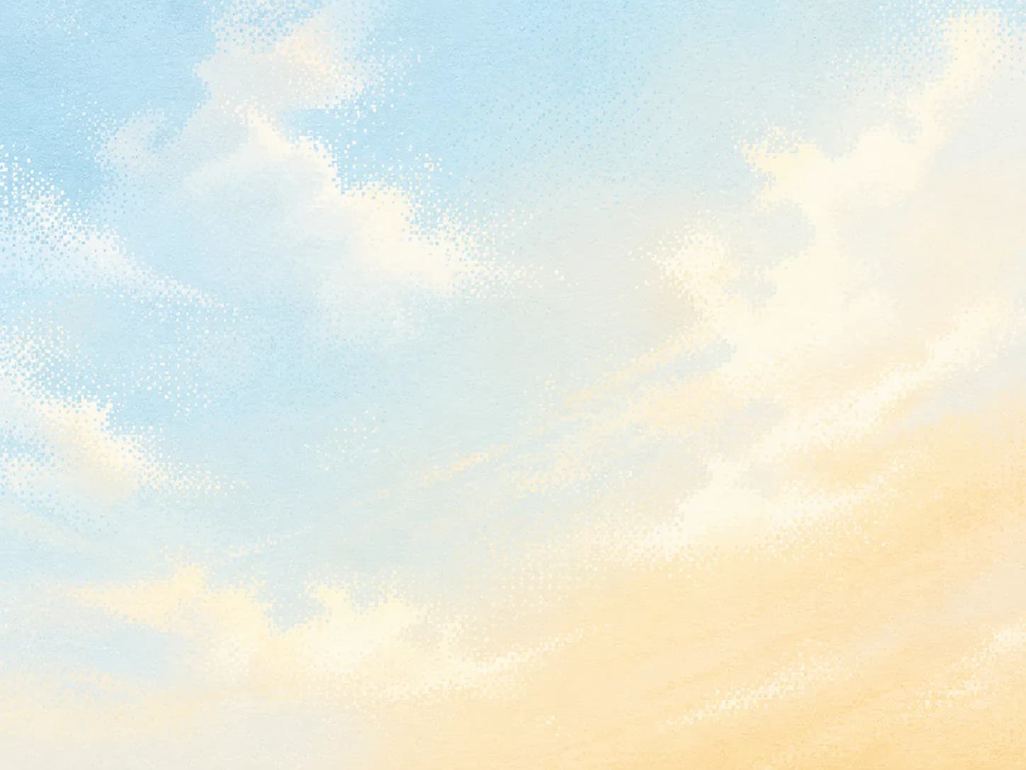 Soft light sky pixel-print field