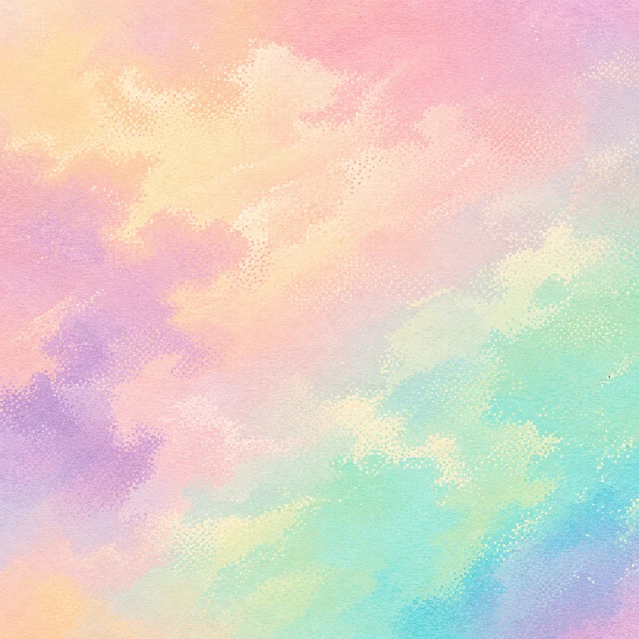 Soft sky spectrum pixel-print field