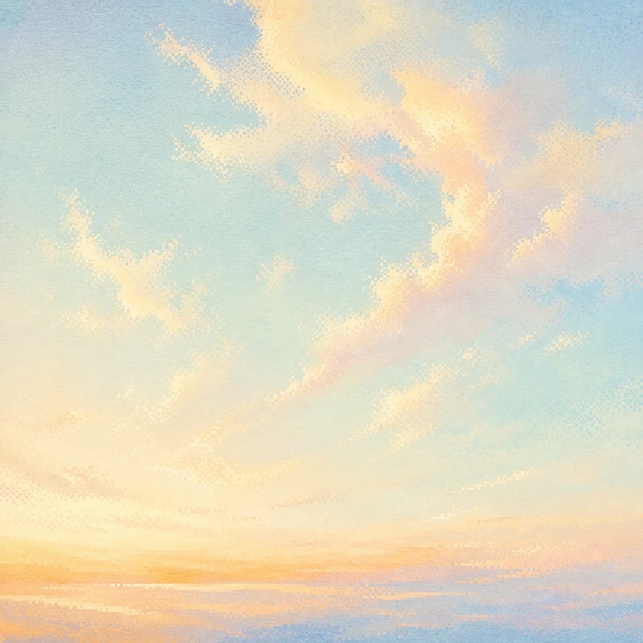 Clear sky pixel-print field