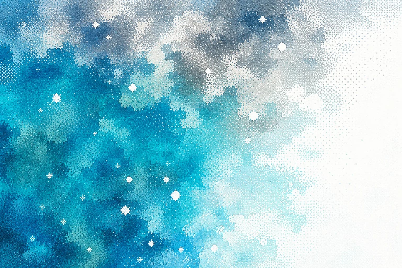 Soft blue pixel-print field